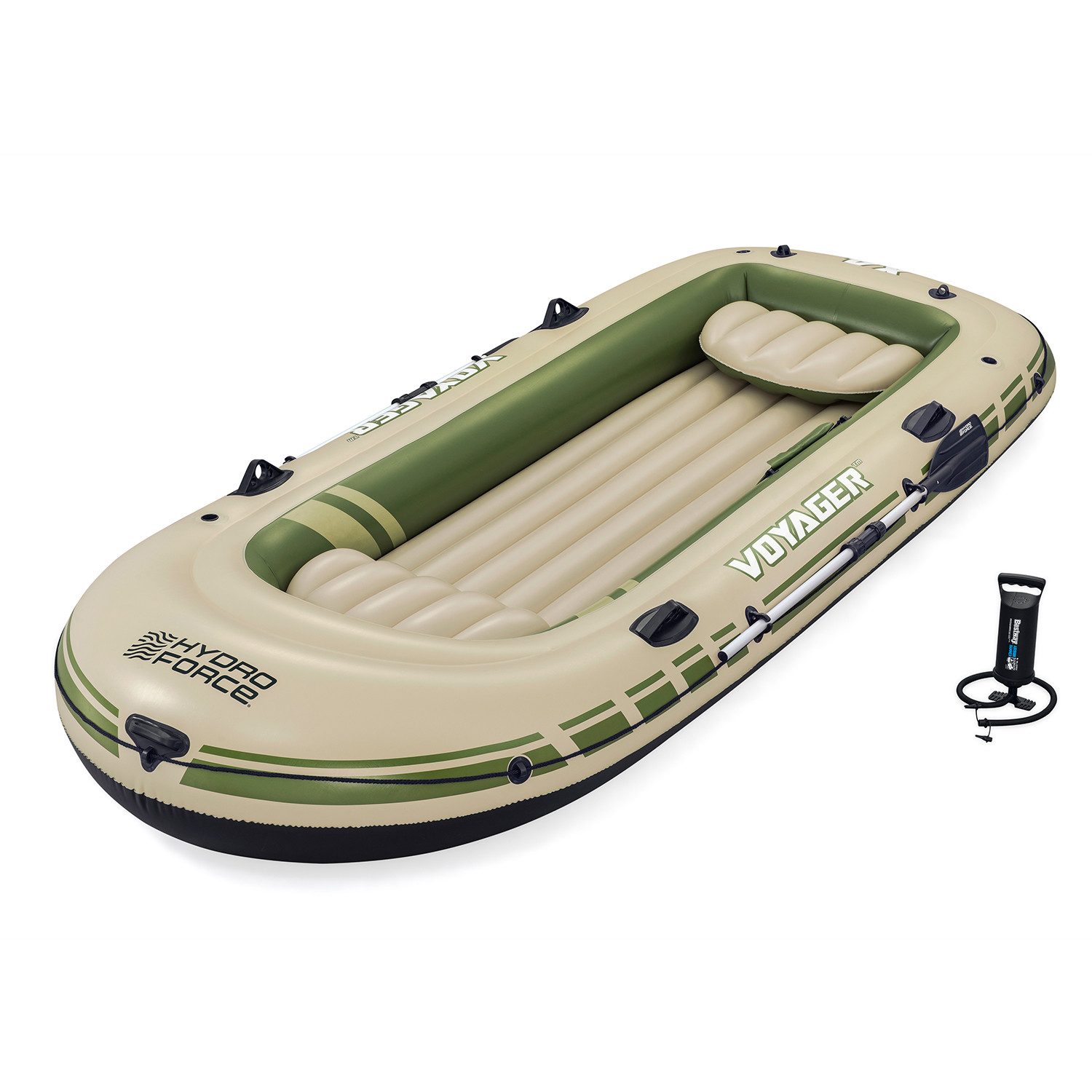 Bestway Schlauchboot Hydro-Force Voyager™ X4, (Packung, 1-St., 350 x 145 x 49 cm), Reparaturflicken