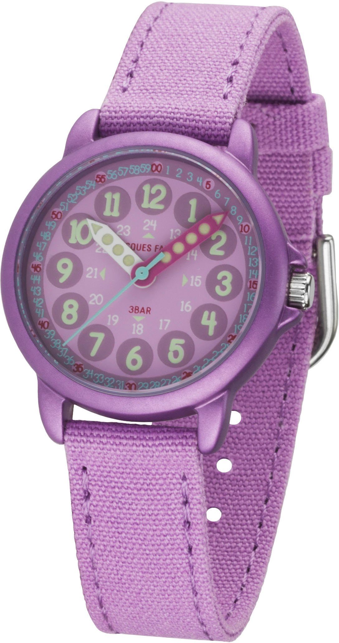 Jacques Farel Quarzuhr ORGT 1112, Armbanduhr, Kinderuhr, Mädchenuhr, ideal auch als Geschenk
