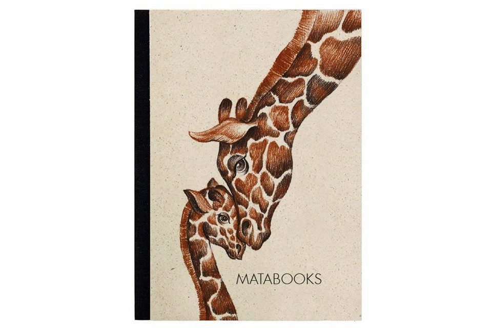 matabooks Notizbuch Steifbroschur Dahara A6 \"Giraffes love\"
