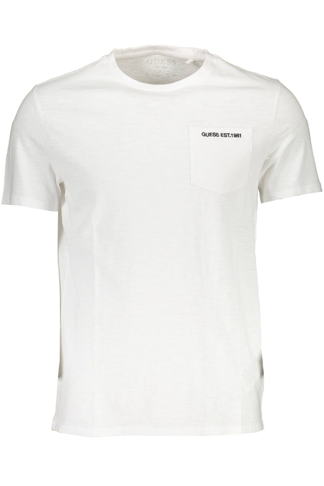 GUESS JEANS T-Shirt Herren Weißes Kurzarm-T-Shirt aus Bio-Baumwolle