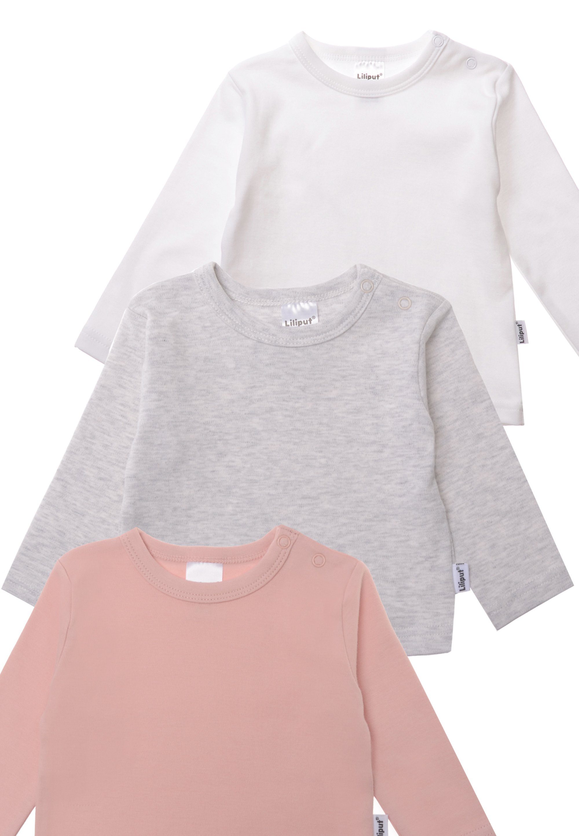 Liliput Langarmshirt 3er-Pack aus weichem Baumwoll-Material