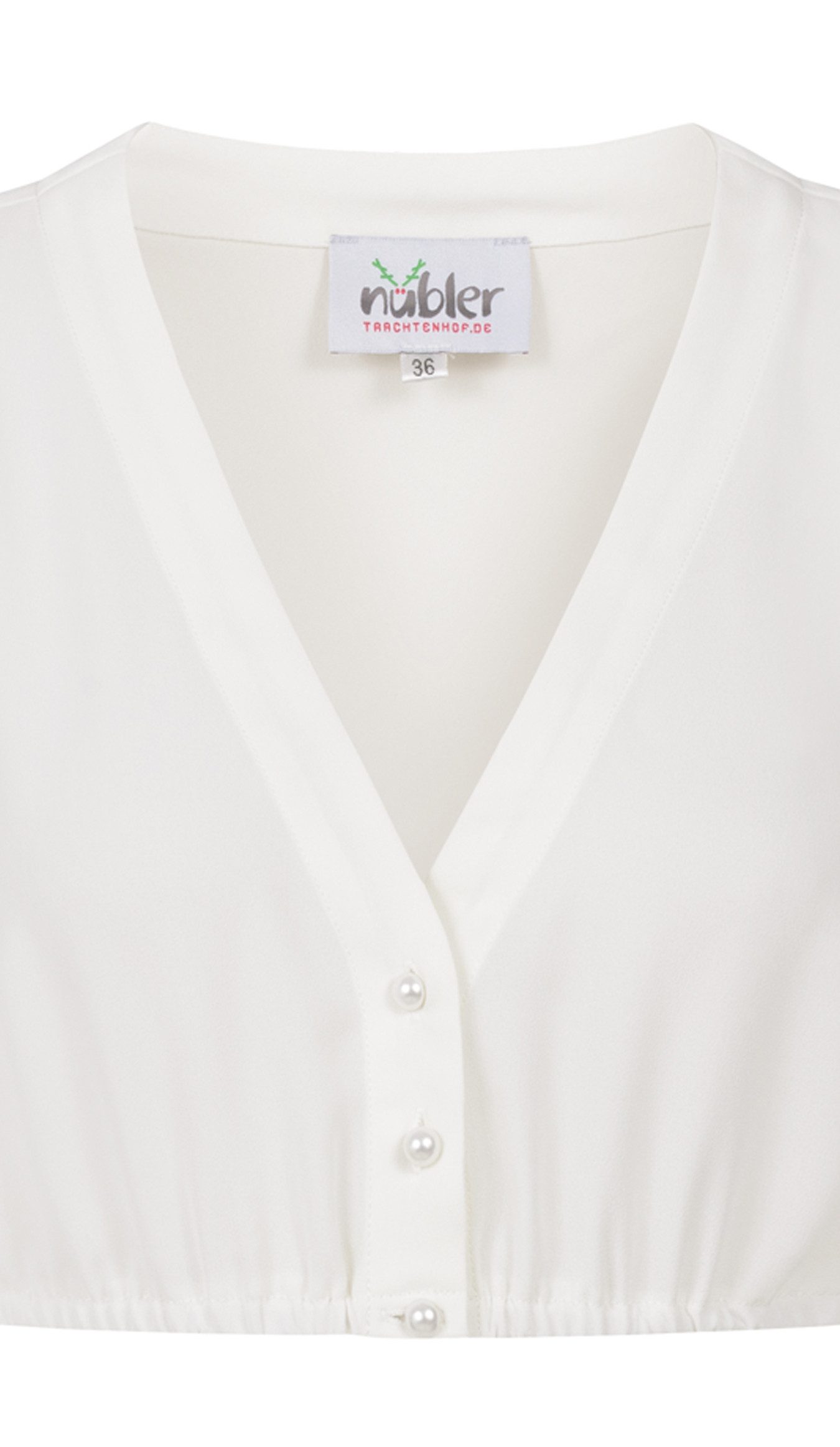 Nübler Dirndlbluse Dirndlbluse Charlotte 3/4-Arm in Creme von Nübler