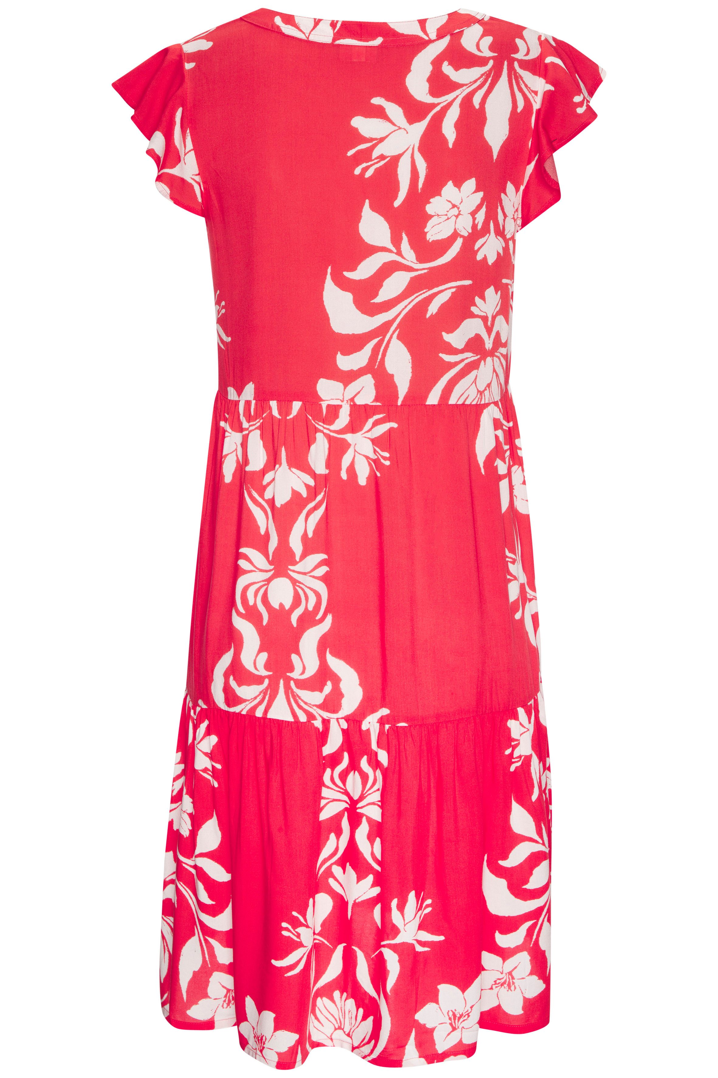 LASCANA Sommerkleid mit Blumenprint und süßen Flügelärmeln, Sommerkleid, St günstig online kaufen