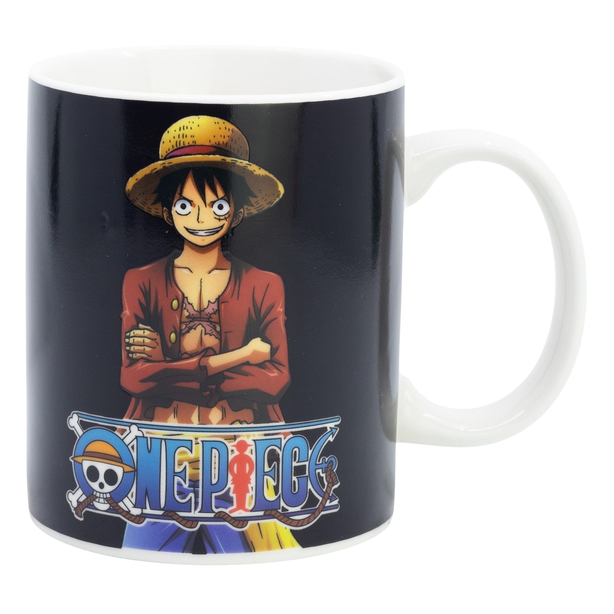 One Piece Anime Tasse Anime One Piece Ruffy magische Teetasse Tasse Kaffeetasse 325 ml, Keramik