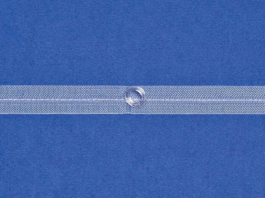 Raffrollo Falt - und Raffrolloband mit (Ringe 8 / 13 mm) - L154, rewagi, Verkaufseinheit: 5 Meter