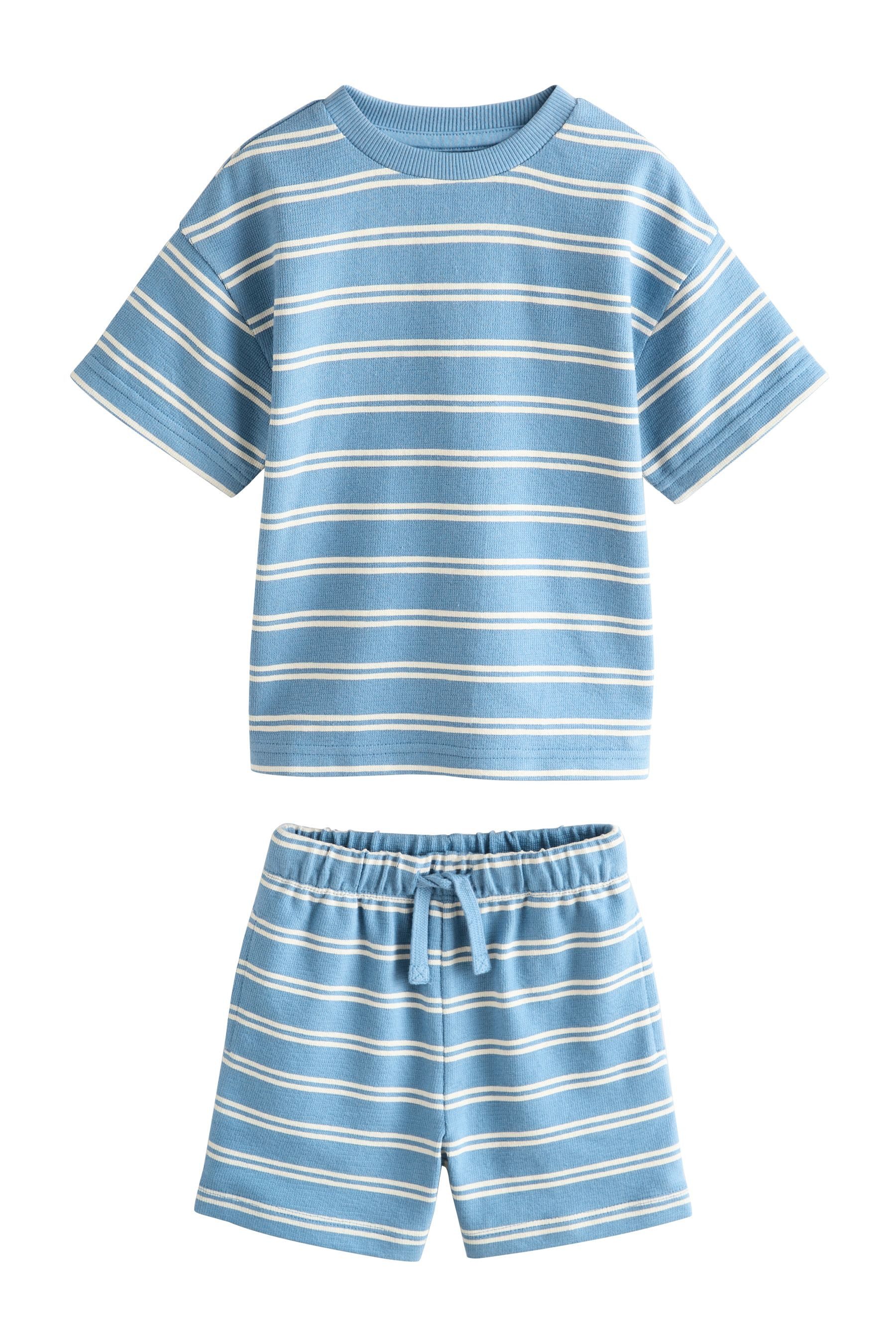 T-Shirt & Shorts Durchgehend bedrucktes Kurzarm-T-Shirt und Shorts