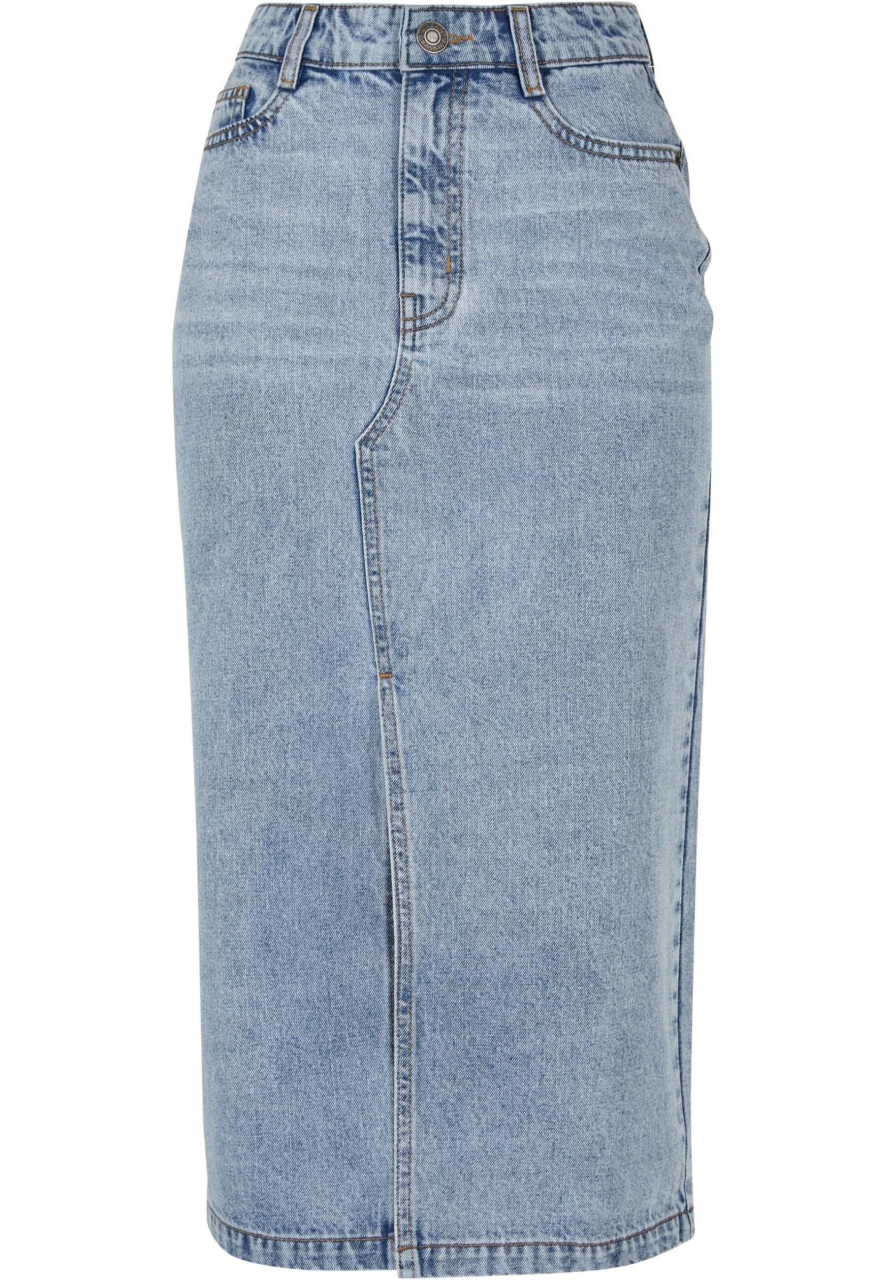 Jerseyrock Urban Classics Damen Ladies Midi Denim Skirt