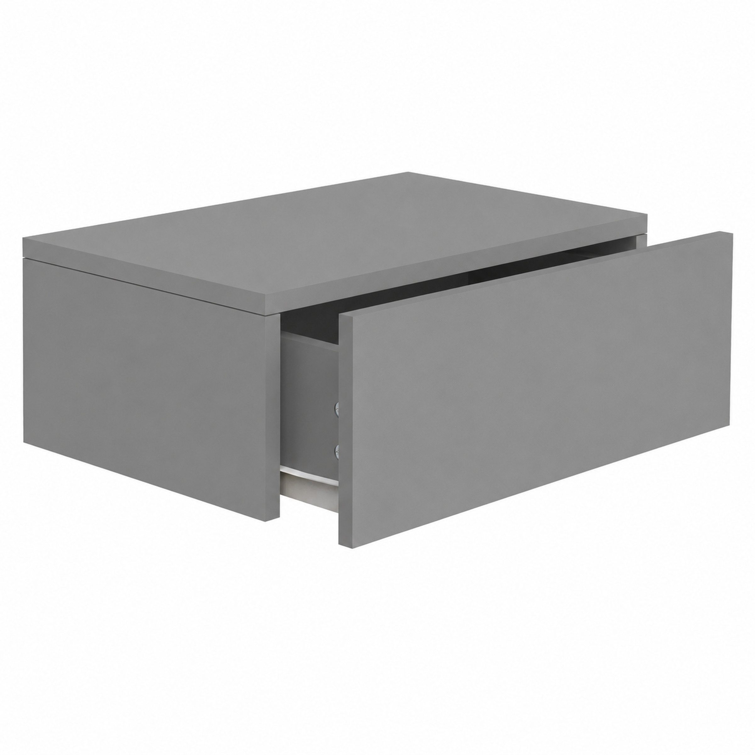 VCM Nachttisch Nachtkonsole Usal H. 15 x B. 45 x T. 30 cm, Nachtschrank, Wandschublade, Wandboard, Nachtkommode, Beistelltisch