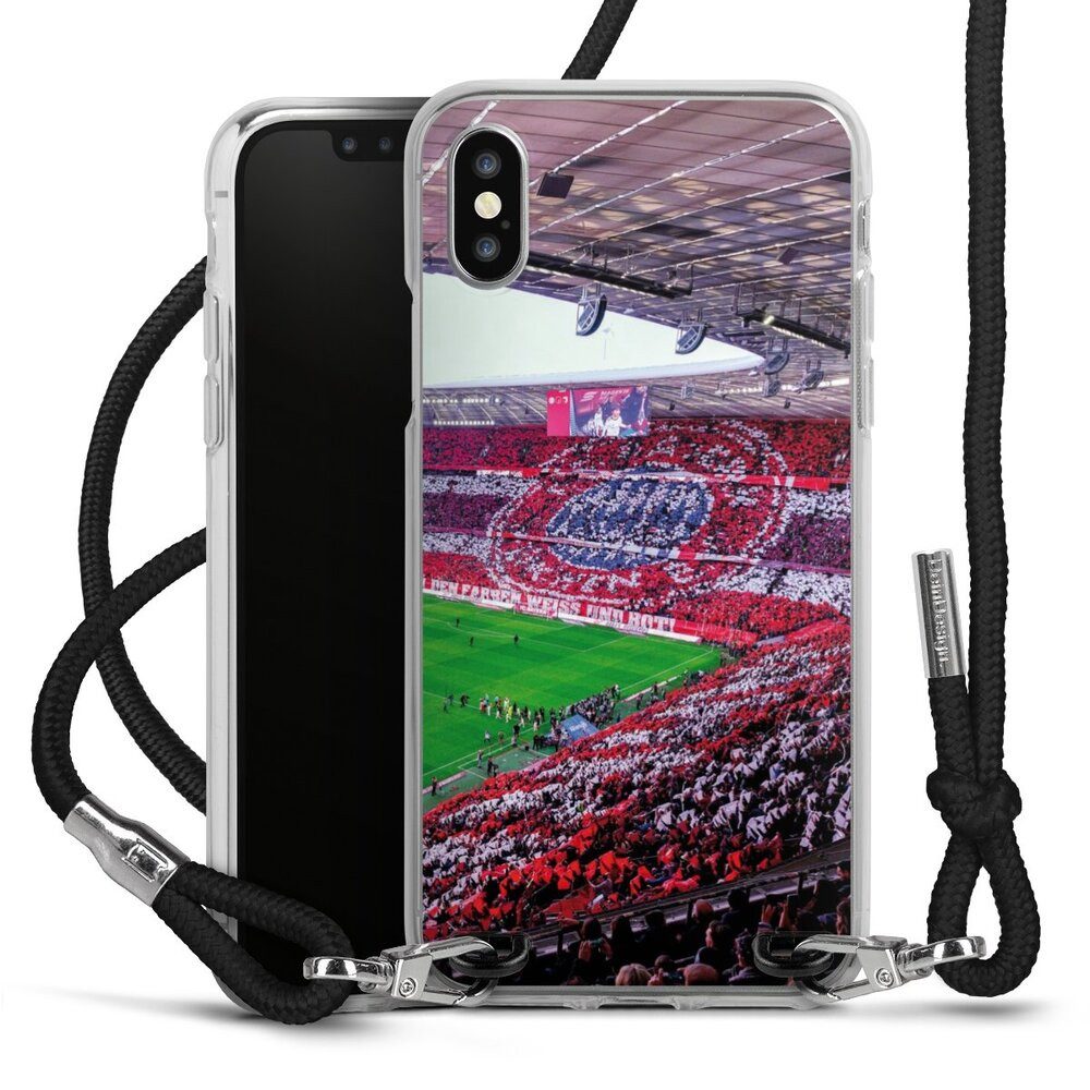 DeinDesign Handyhülle FCB Stadion FC Bayern München FCB Stadion Tribüne, Apple iPhone X Handykette Hülle mit Band Case zum Umhängen