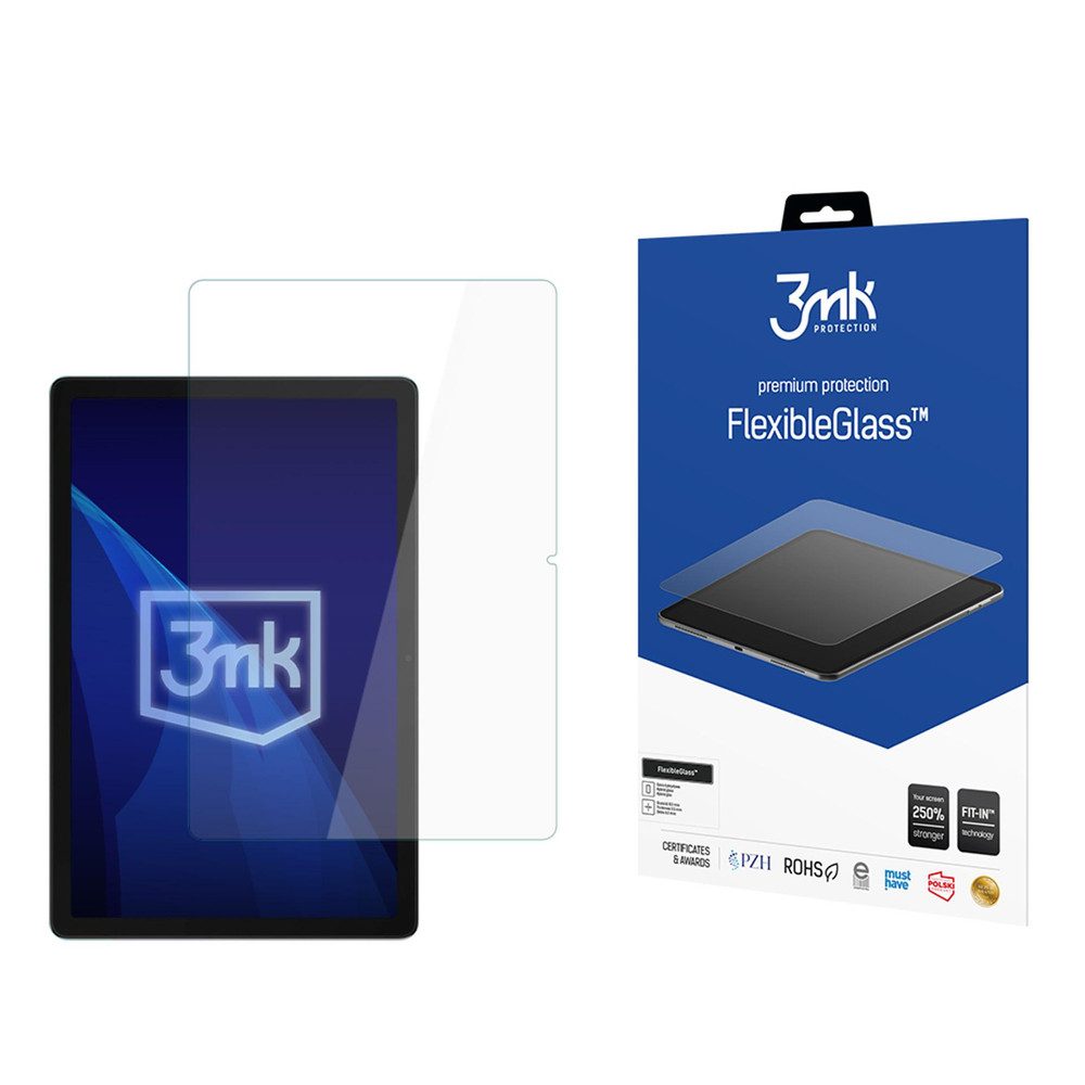 3MK Displayschutzglas 3mk FlexibleGlass Hybridglas für Samsung Galaxy Tab A11+ für Samsung Galaxy Tab A11+, Spar-Set, 1 Stück, Antibakteriell, 7H Härte, Ultradünn, Oleophob