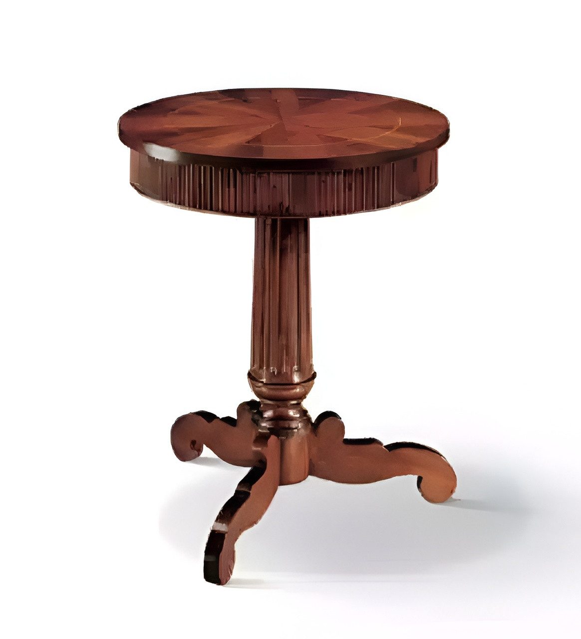 Beistelltisch Runder Kaffeetisch aus Holz in eleganten Brauntönen von JVmöbel
