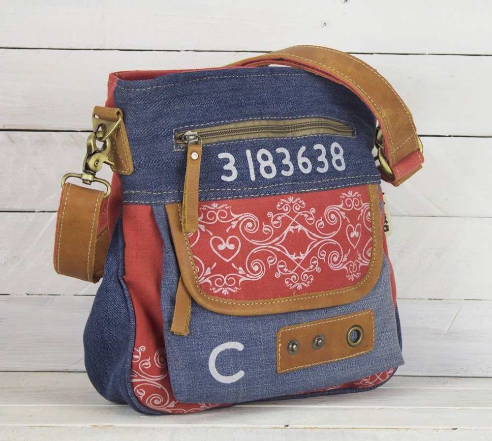 Sunsa Umhängetasche Damen Crossbody in Vintage Design, recycelte Materialie günstig online kaufen