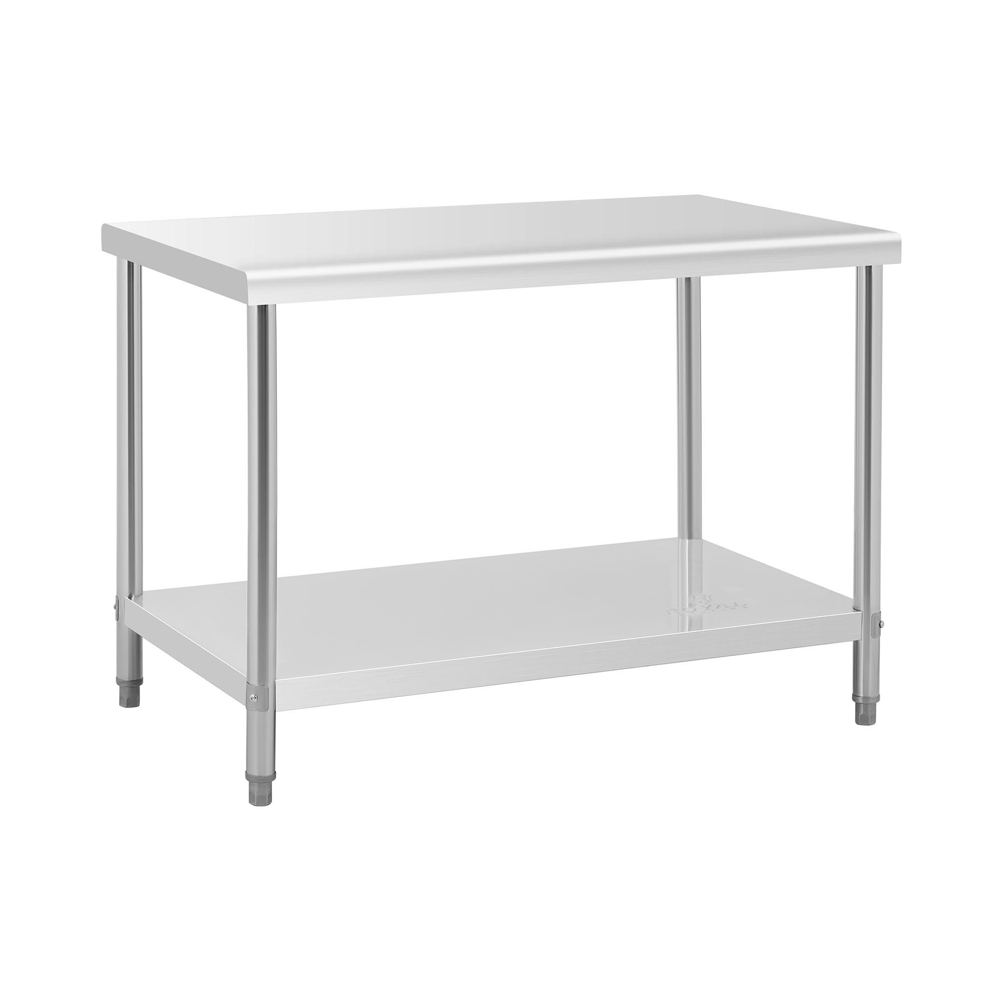 Royal Catering Arbeitstisch 120 x 70 cm Neu Edelstahl Gastro Tisch Edelstah günstig online kaufen