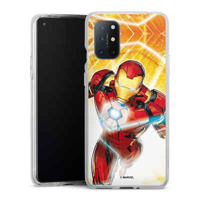 DeinDesign Handyhülle Iron Man on Fire, OnePlus 8T Silikon Hülle Bumper Case Handy Schutzhülle