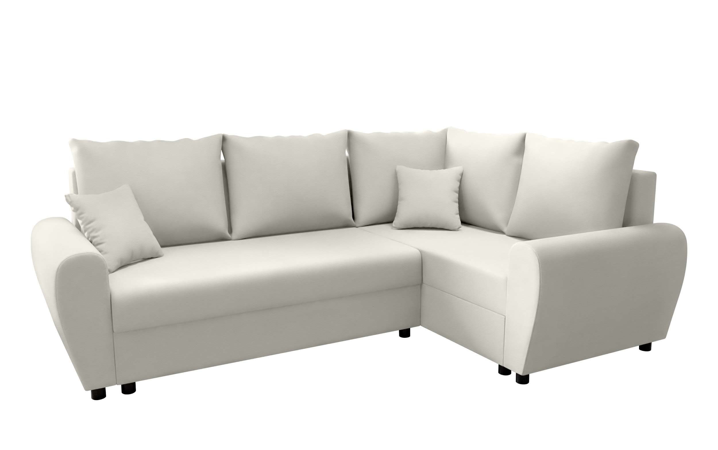 mit L-Form, Ecksofa Sitzkomfort, Stylefy Modern Bettkasten, Sofa, Bettfunktion, Eckcouch, Valence, mit Design