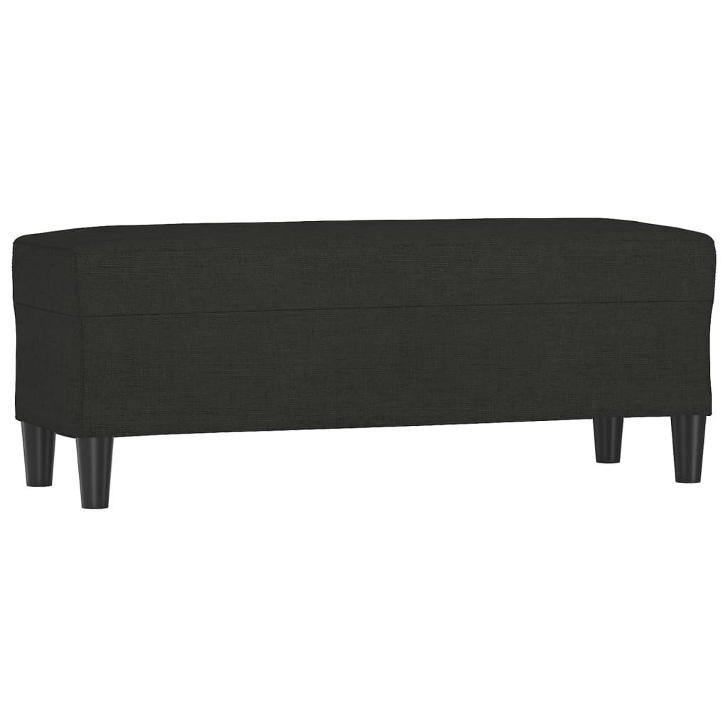 vidaXL Sitzbank Sitzbank Schwarz 100x35x41 cm Stoff