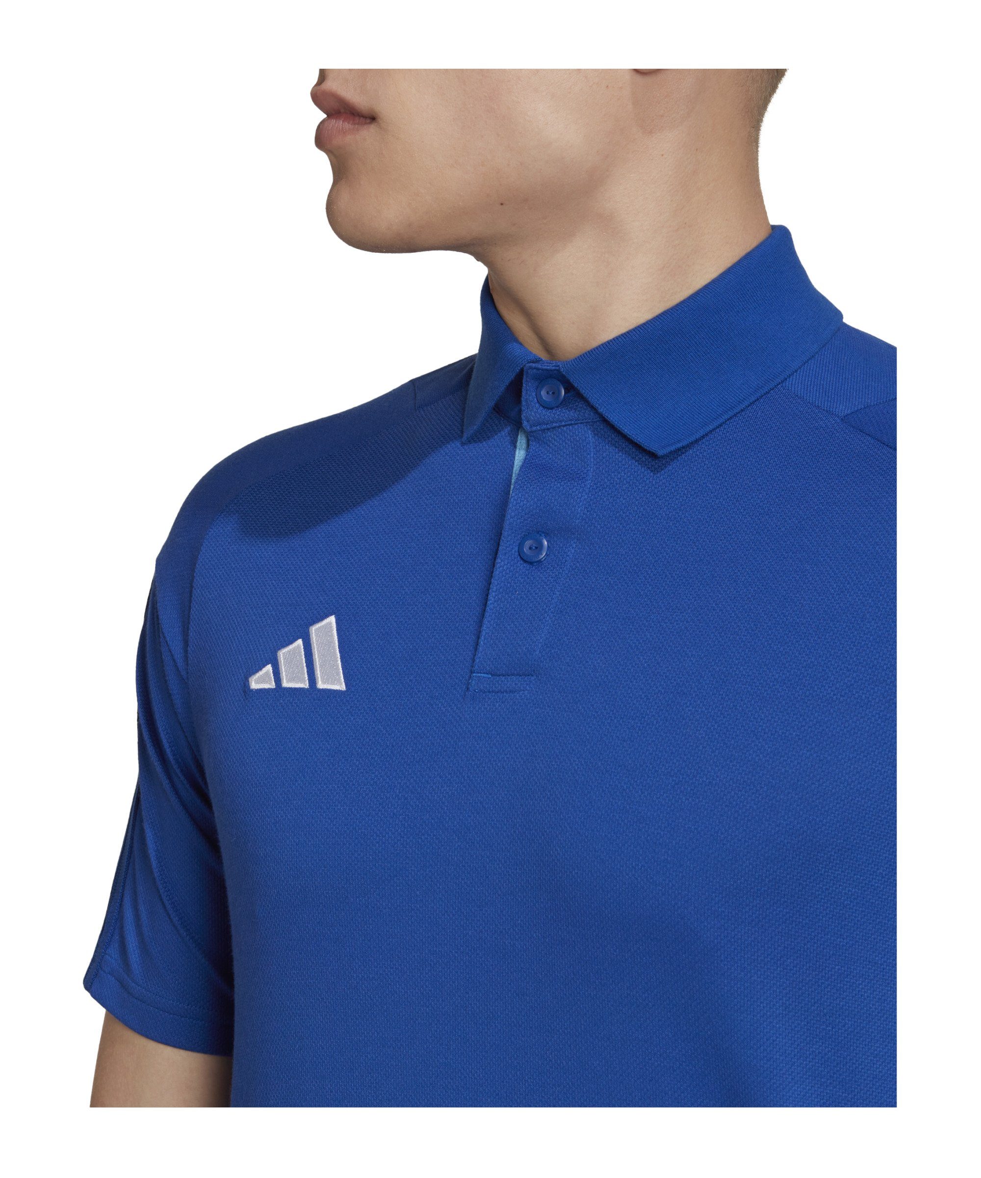 adidas T-Shirt 23 Performance Competition Tiro Poloshirt blau default