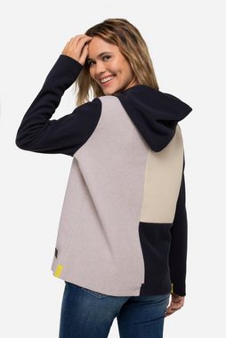 Laurasøn Sweatshirt Hoodie Fleece Colorblocking Kapuze Langarm