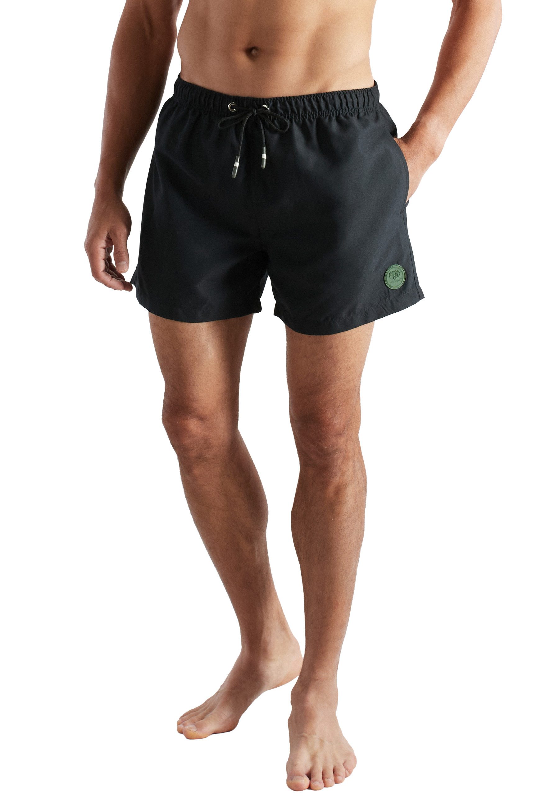 Badehose CECEBA Herren Badeshorts schwarz uni