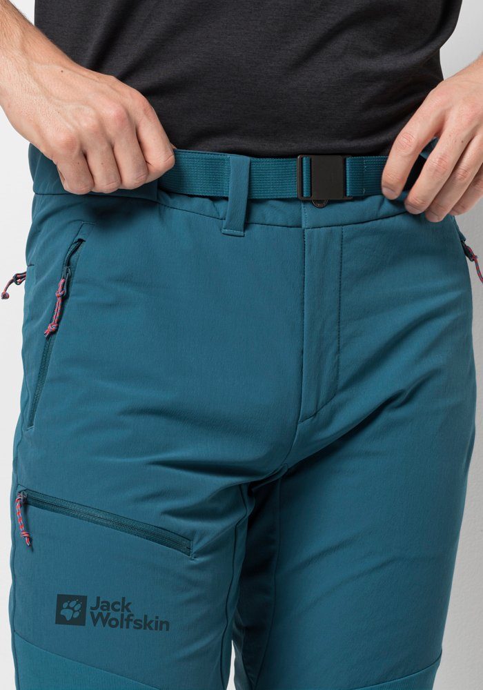 M PANTS Jack Softshellhose ZIEGSPITZ Wolfskin blue-coral