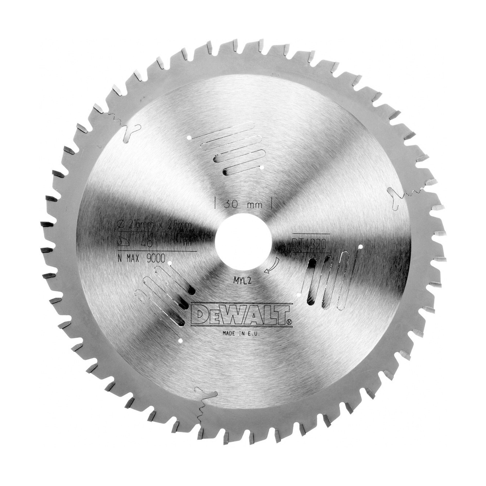 DeWalt Kreissägeblatt DEWALT Kreissägeblatt stationär 216/30mm 60TFZ