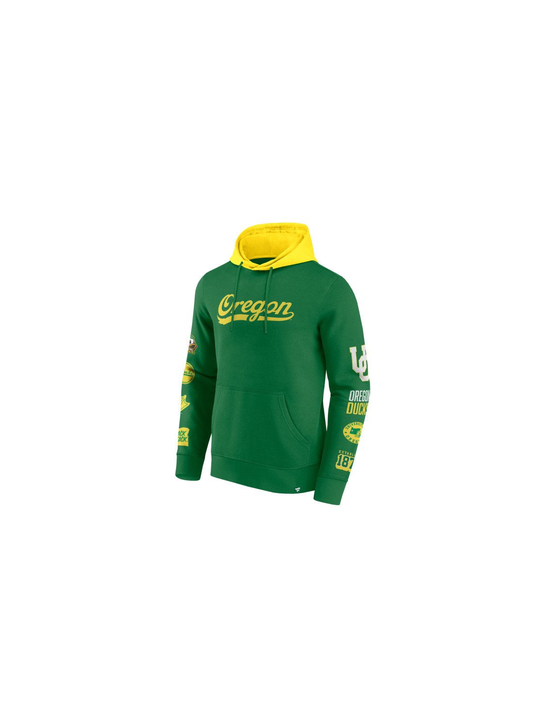 Fanatics Hoodie Oregon Ducks Colorblock Badge Hoodie