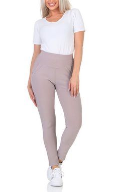 simaranda Leggings Damen Leggings 6001 S/M Schlamm