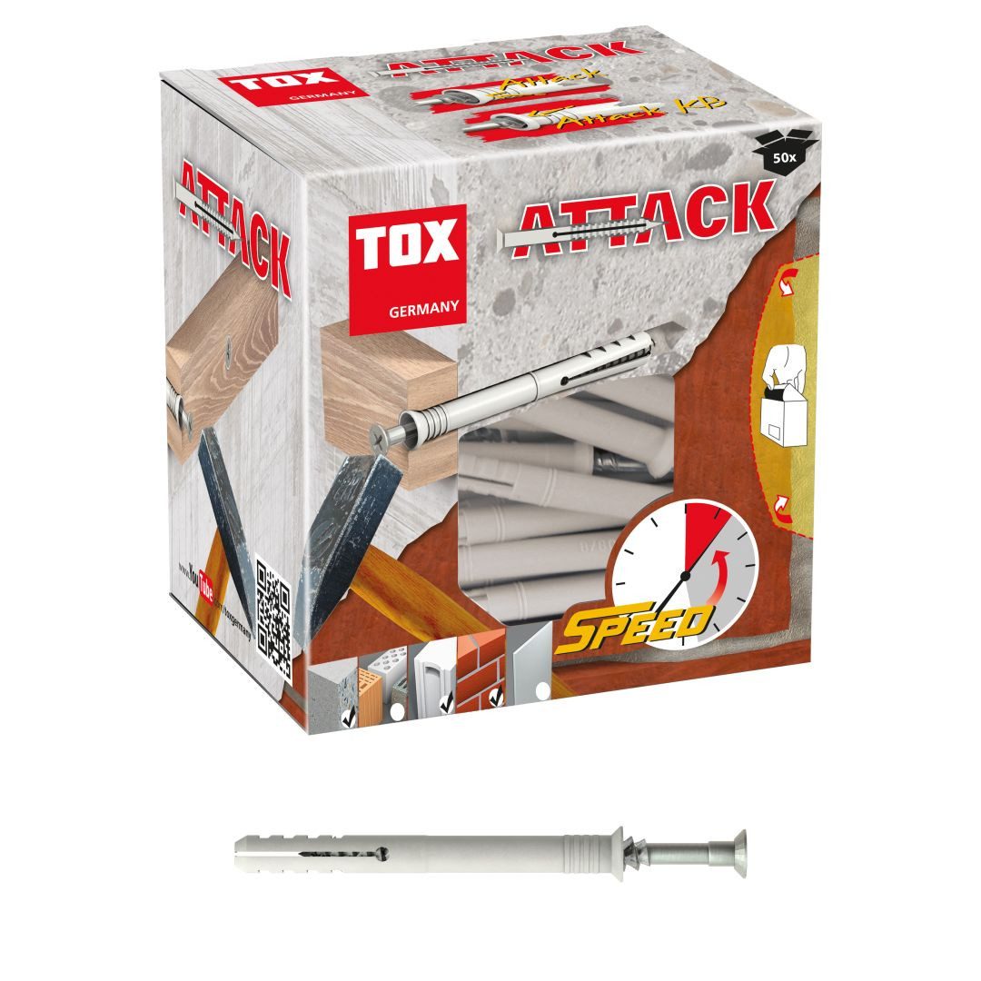 TOX-DÜBEL-TECHNIK Nageldübel Nageldübel Attack, (50-tlg)