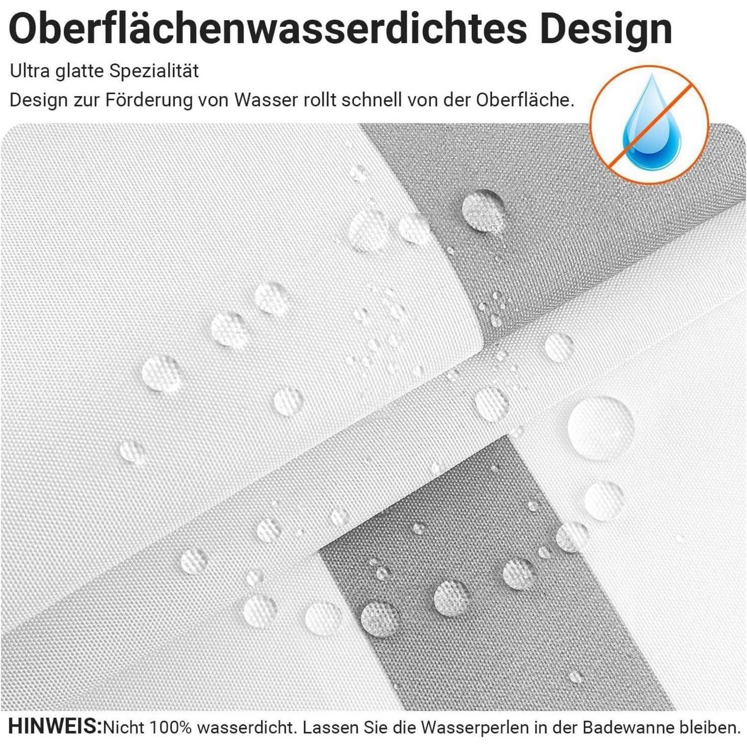 Lerores Duschvorhang Duschvorhang 240x200 cm Block Antischimmel Wasserabwei günstig online kaufen