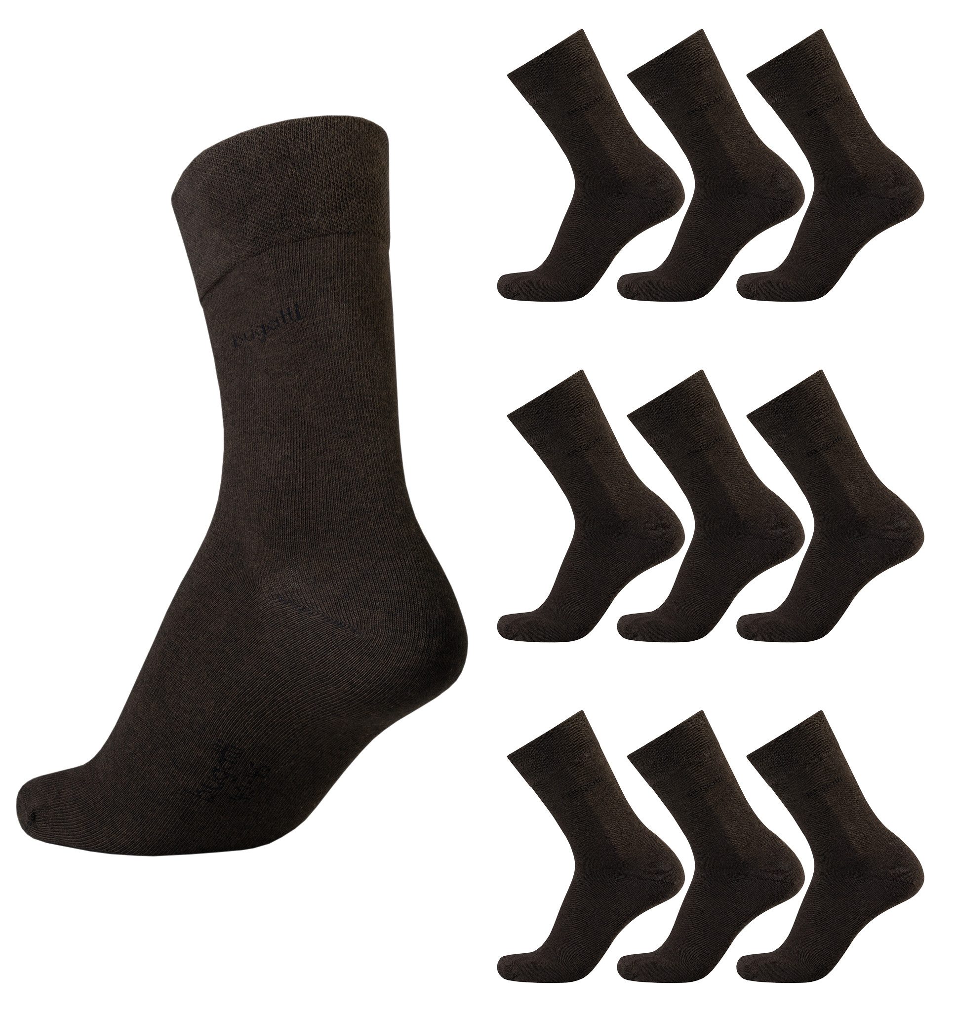 bugatti Носки bugatti Herren Носки Basic braun melange 9er Pack Strümpfe bugatti Herren Носки Basic braun melange 9er Pack Strümpfe