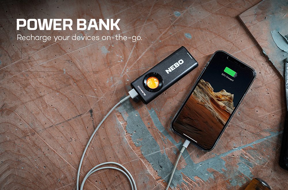 NEBO LED Taschenlampe Nebo SLIM+ 1200 (Set, 2-St., Taschenlampe inkl. Ladekabel)