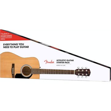 Fender Westerngitarre, FA-115 Dreadnought Pack - beginner set acoustic guitar