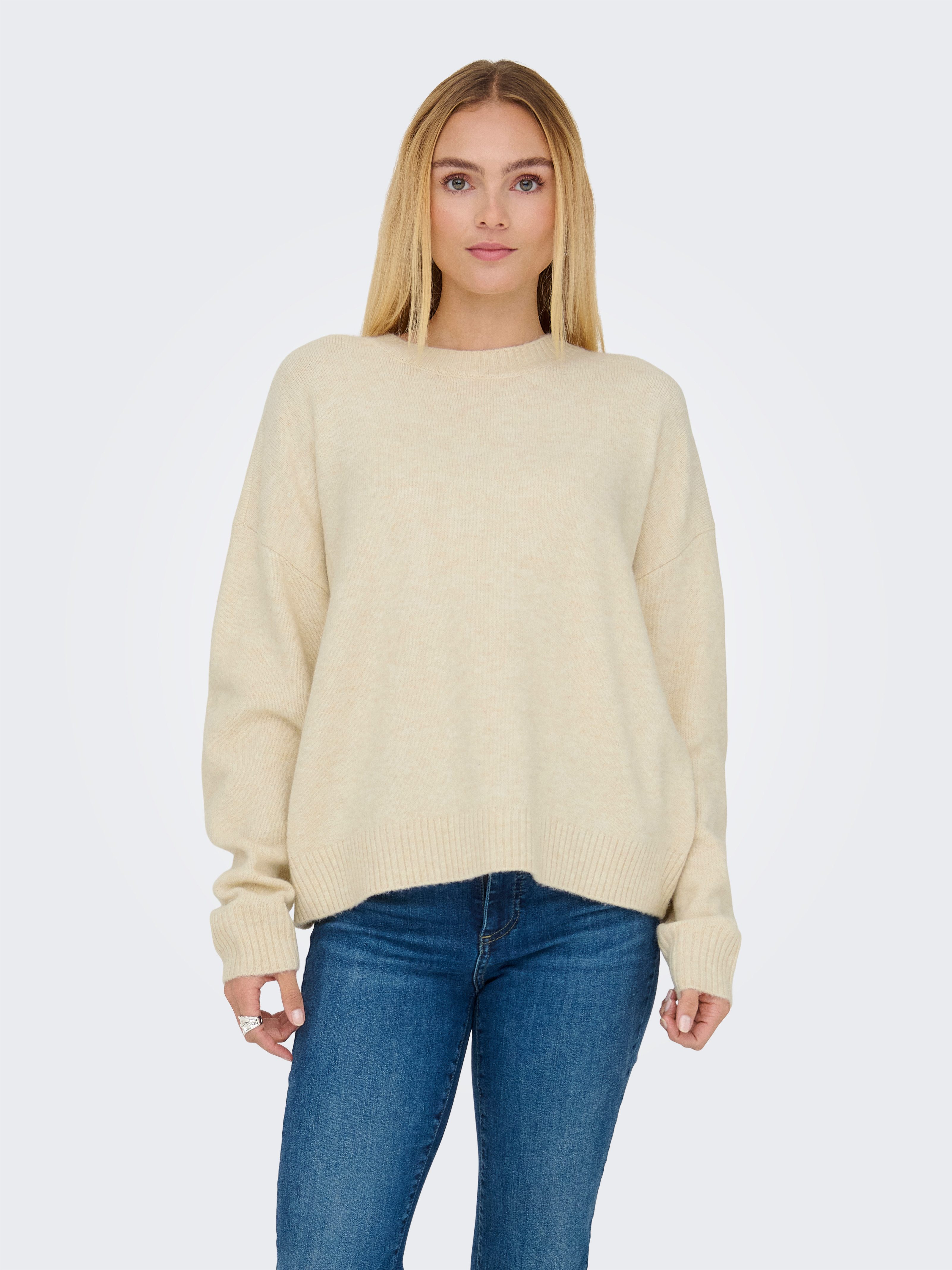 ONLY Strickpullover ONLRENE LIFE LS O-NECK günstig online kaufen