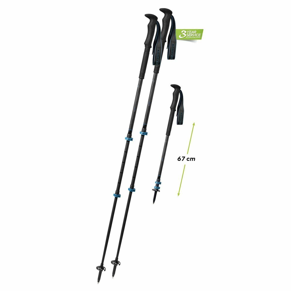 Komperdell Trekking-Stöcke Komperdell C3 Carbon Pro Power Lock Tourenstock Trekkingstock