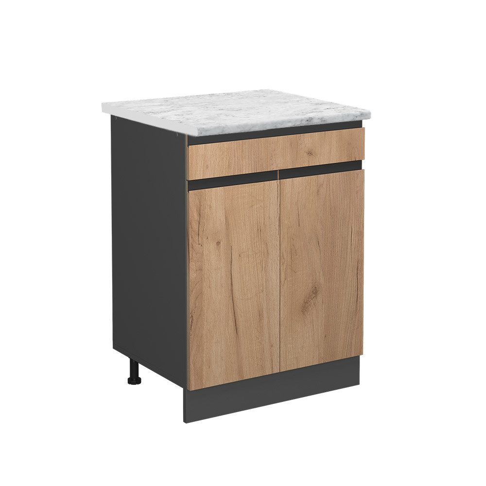 Vicco Unterschrank R-Line, Goldkraft Eiche/Anthrazit, 60 günstig online kaufen