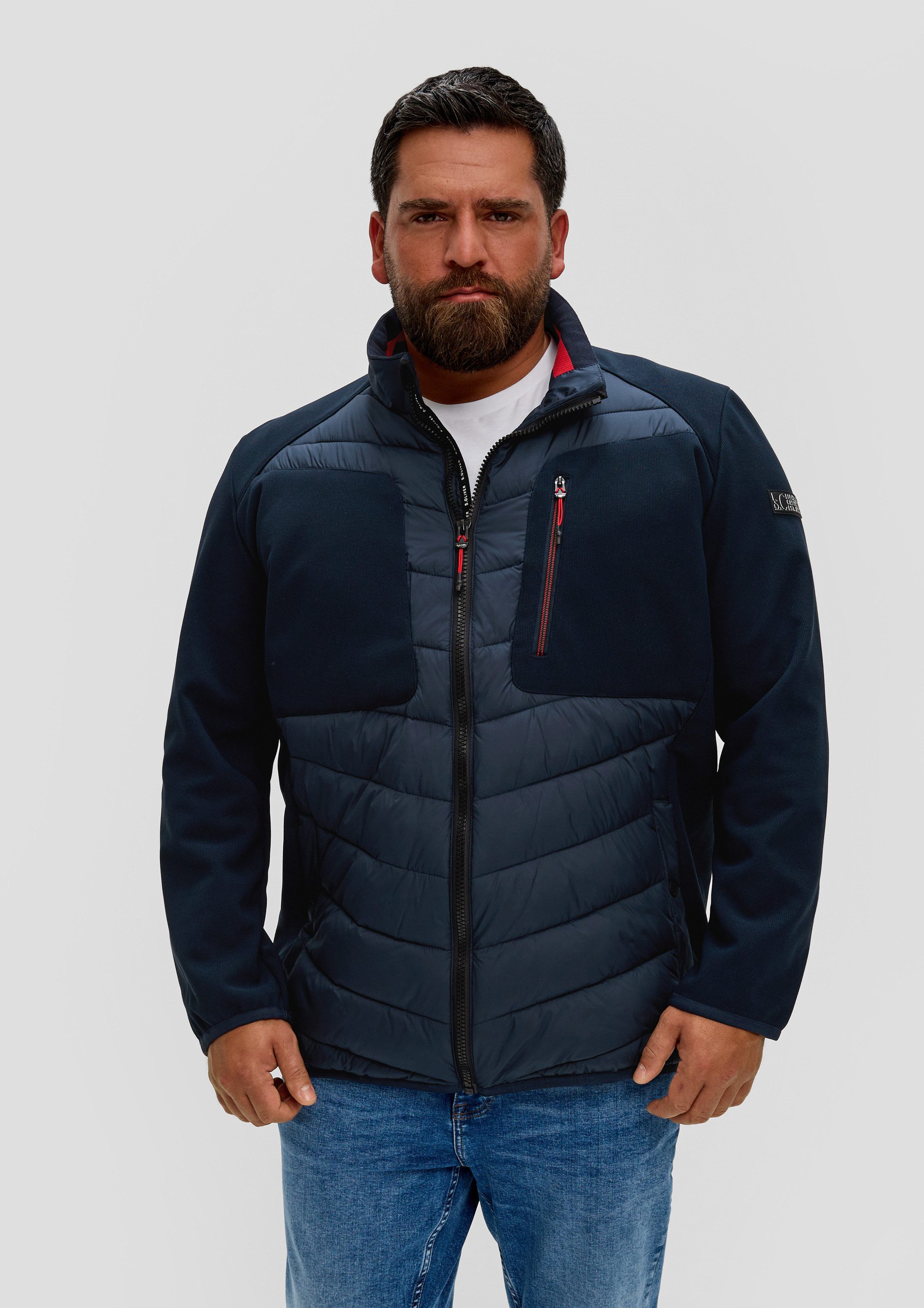 s.Oliver Funktionsjacke Outdoor-Jacke Softshelljacke mit Kontrastdetails