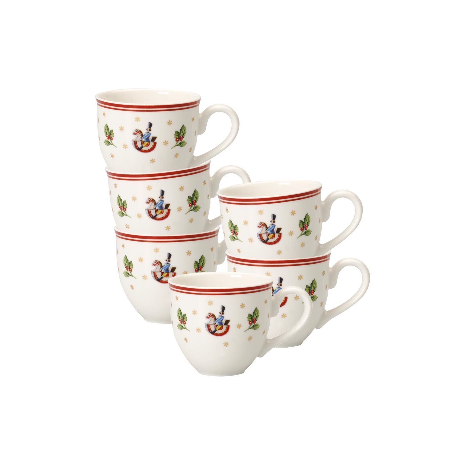 Villeroy & Boch Espressotasse Toy's Delight Espressotassen 70 ml 6er Set, 6-tlg., Porzellan