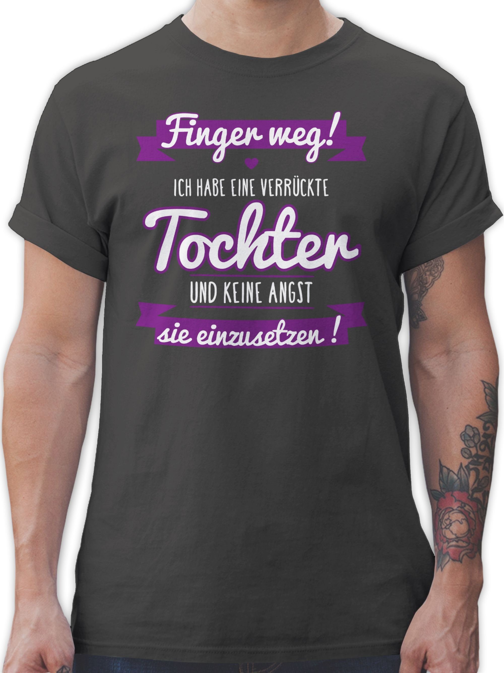 T-Shirt Ich habe eine verrückte Tochter lila