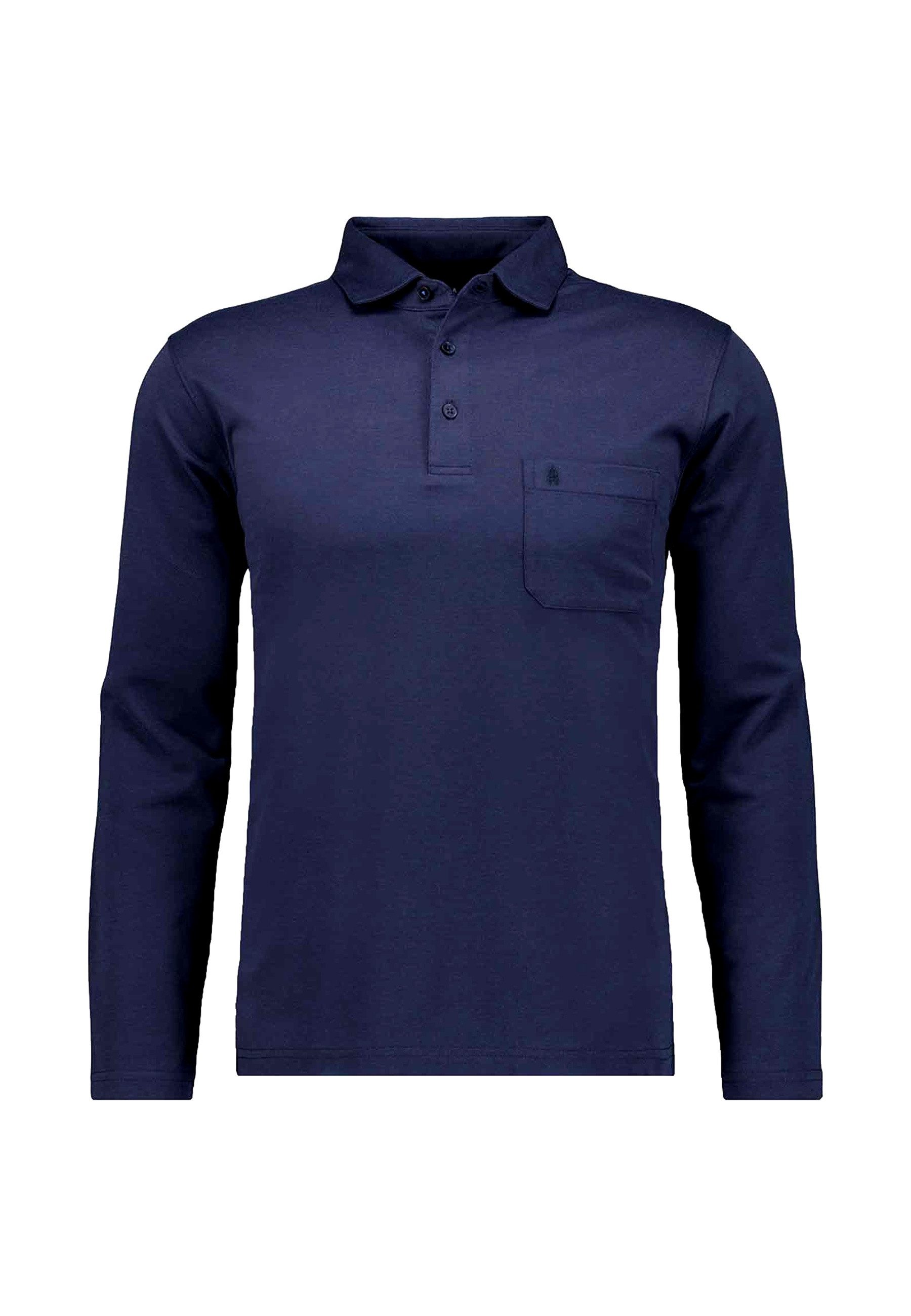 RAGMAN Poloshirt Poloshirt Langarmshirt mit Polokragen (1-tlg., 1)