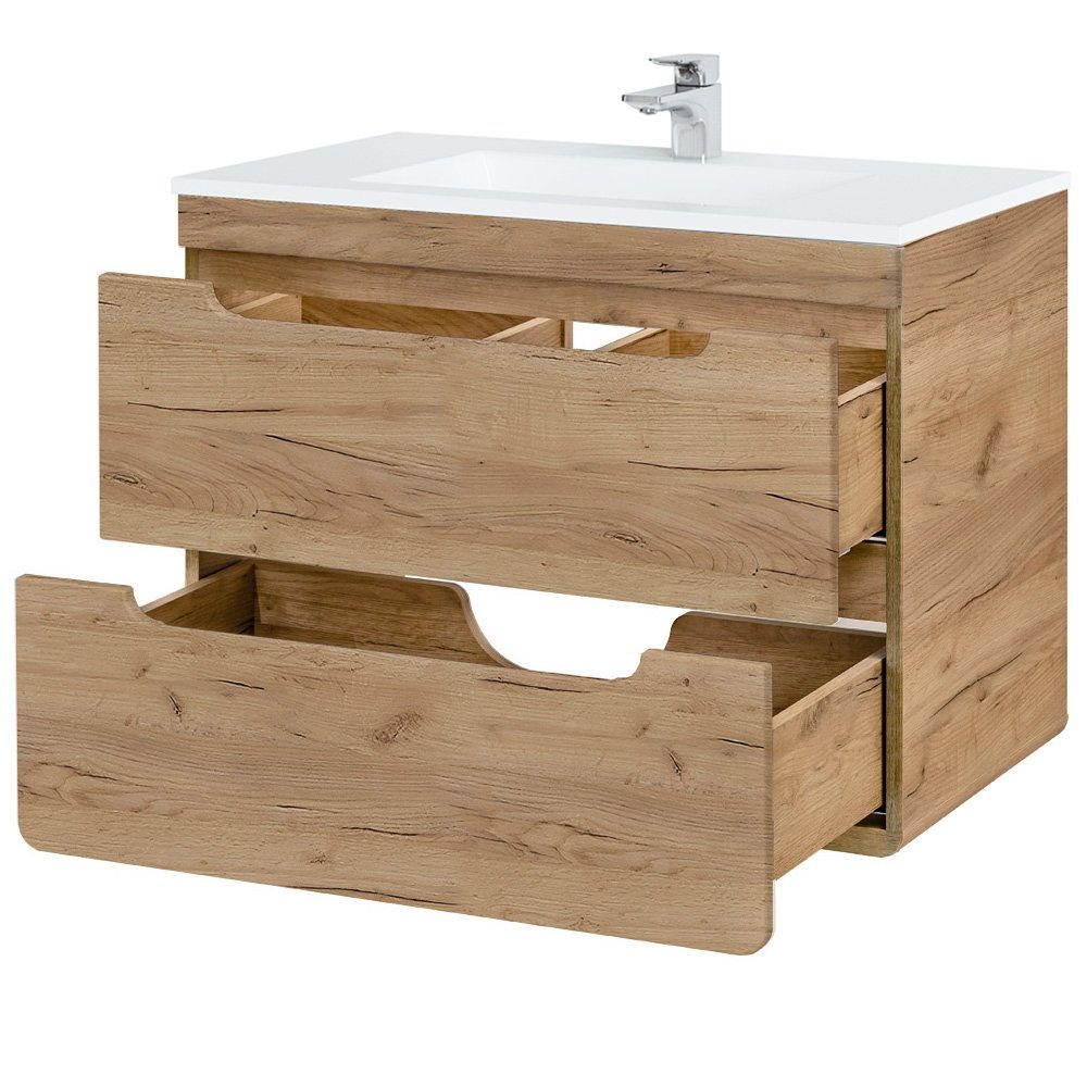 Lomadox Waschtisch LUTON-56-CRAFT, Badmöbel 80 cm günstig online kaufen