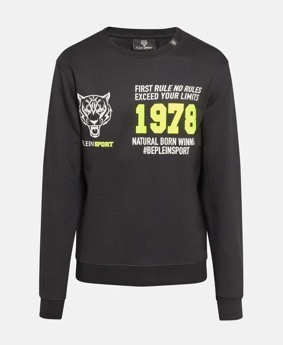 PLEIN SPORT Sweater PLEIN Sport Herren Pullover, Plein Sport Crew Neck Sweater, Sweatshirt mit Rundhalsausschnitt