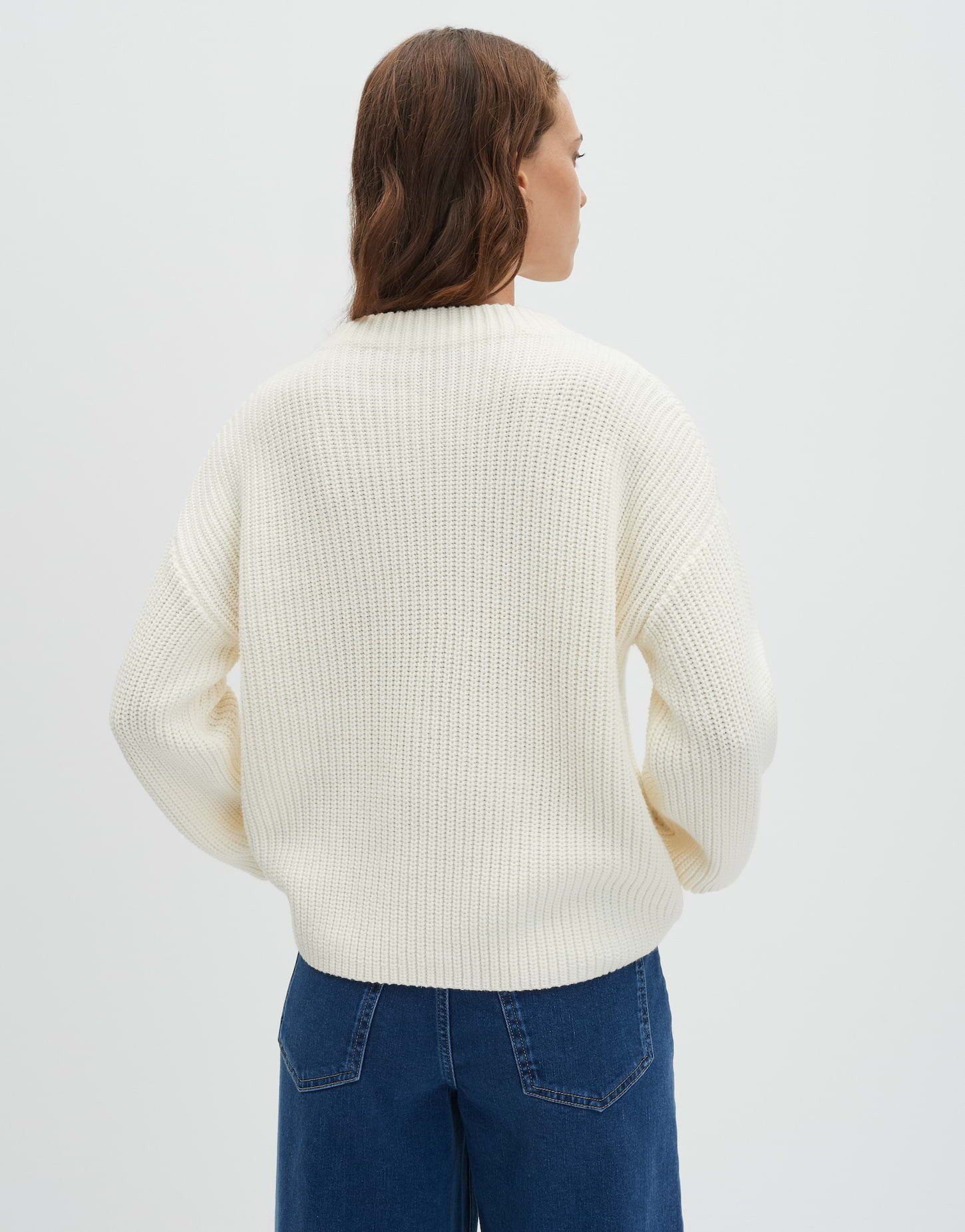 someday Strickpullover TELLINA TEXTURE Regular im Baumwollmix lockere Passform, gerader Schnitt, Rippstruktur, pflegeleicht