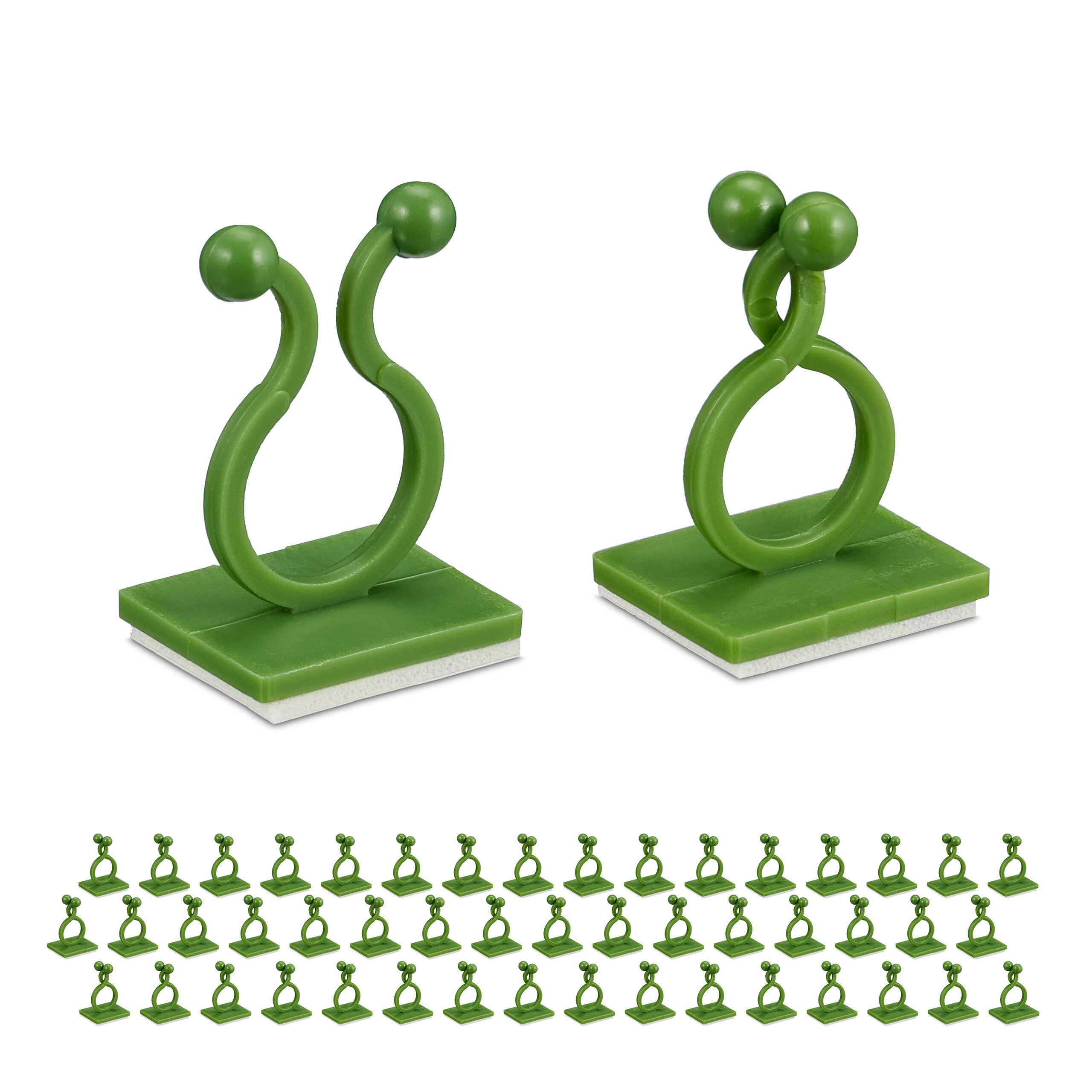 relaxdays Gartenpflege-Set Pflanzenclips selbstklebend im 240er günstig online kaufen