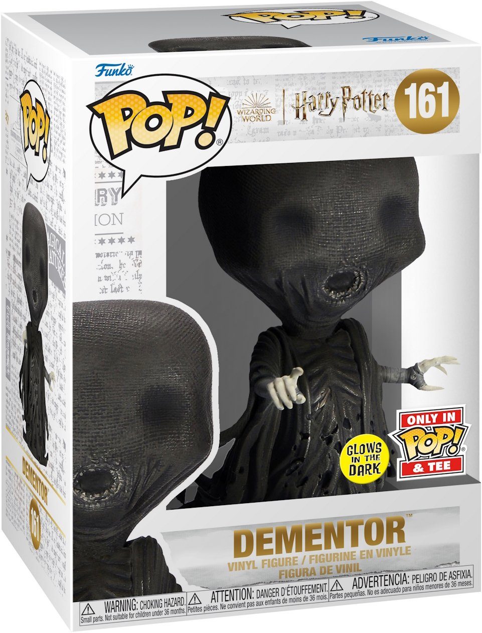 Funko Spielfigur Harry Potter - Dementor 161 Only in Tee Glows Pop!