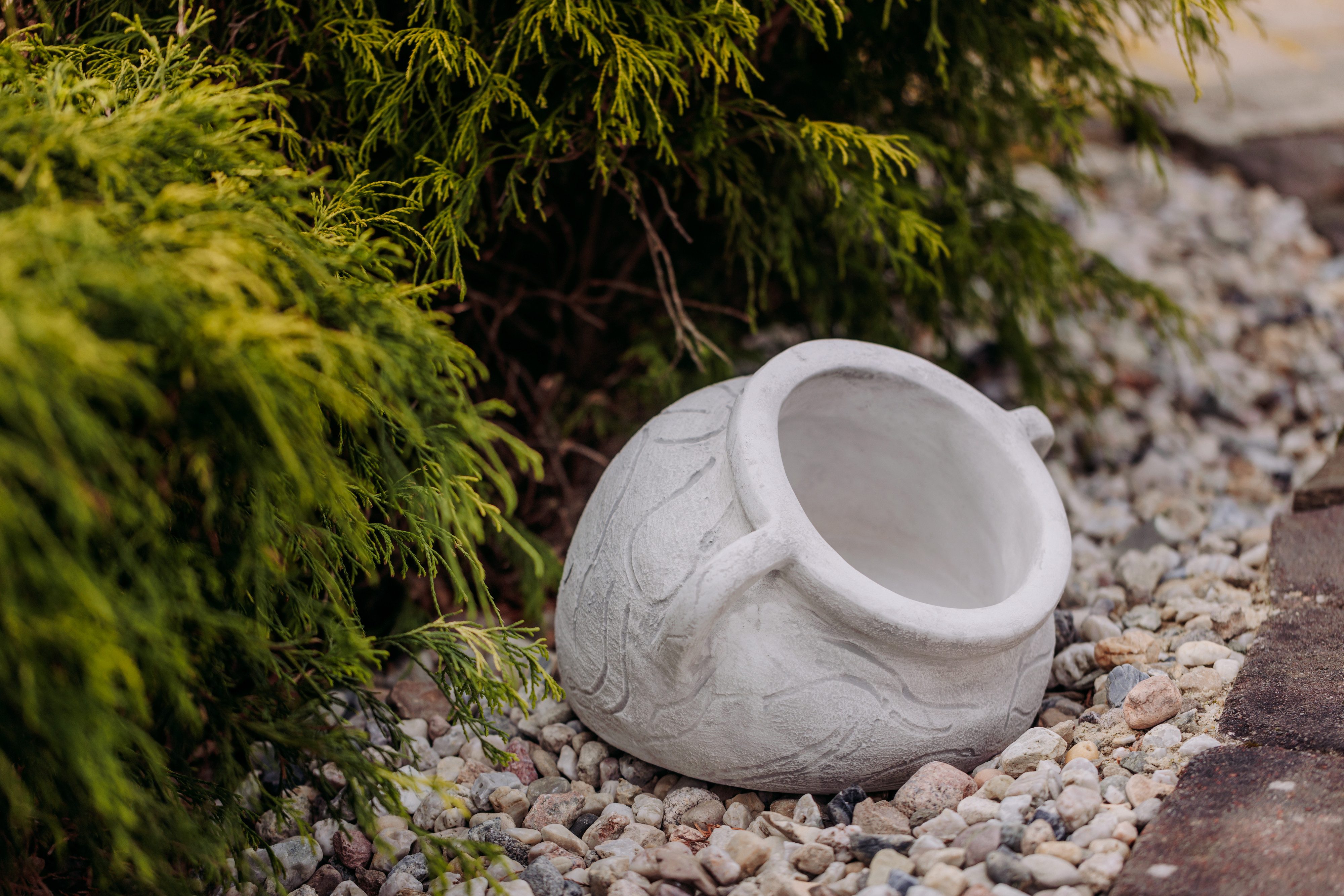 gartendekoparadies.de Pflanzkübel Runde Amphore als Blumengefäß Pflanzgefäß, H. 20 cm, 3 Liter, 11 kg, Frostsicher