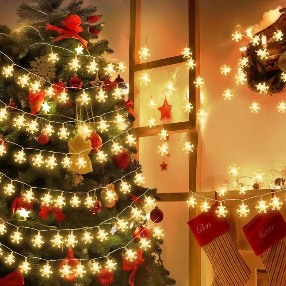 Montegoni Lichterkette Stern Lichterkette 3m 20 LED, Fenster Wand Zimmer Deko Weihnachten, Warmweißes Licht, Sternform, 3m Länge, Wiederverwendbar