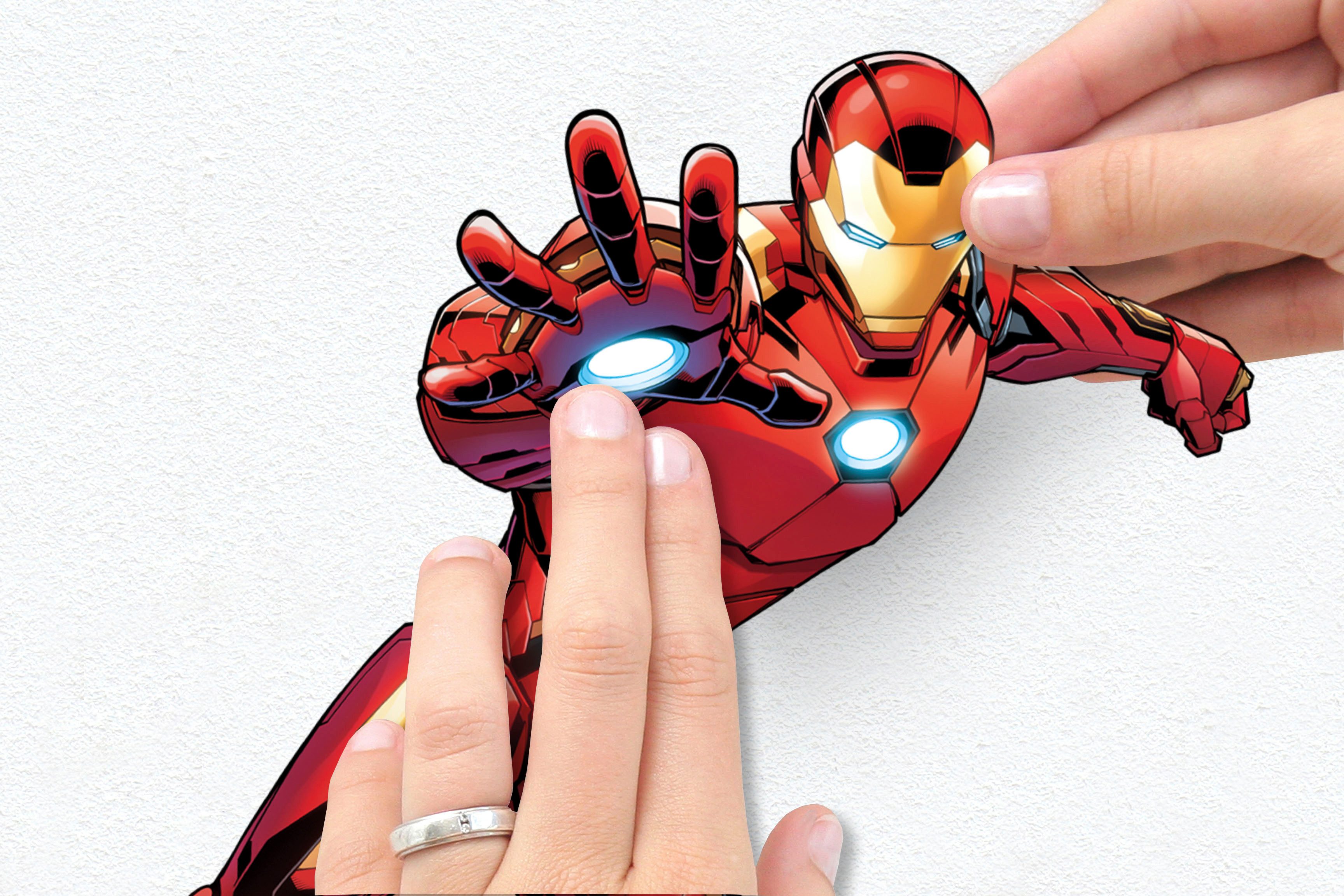 Komar Wandtattoo Avengers Crew - Größe 50 x 70 cm (8 St), Künstler: Komar, selbstklebend, Wandsticker, Kinderzimmer