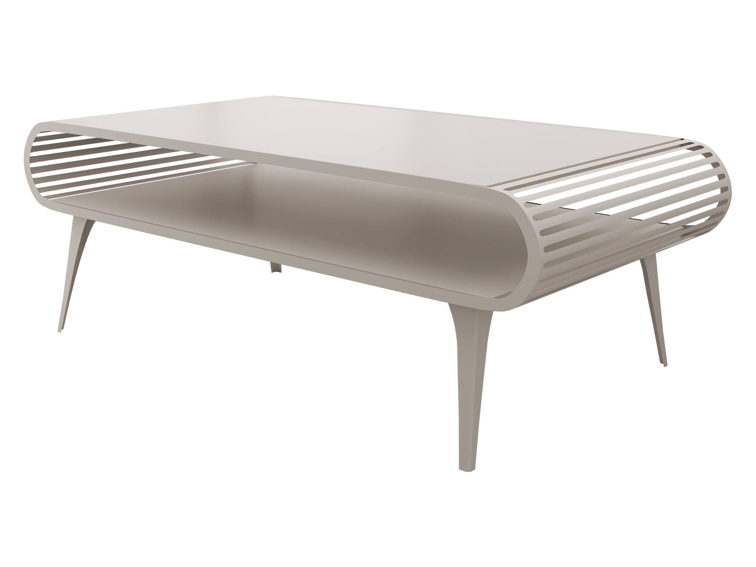 MIRJAN24 Couchtisch Aristo Cashmere (mit Einlegeboden), 120x60x44 cm