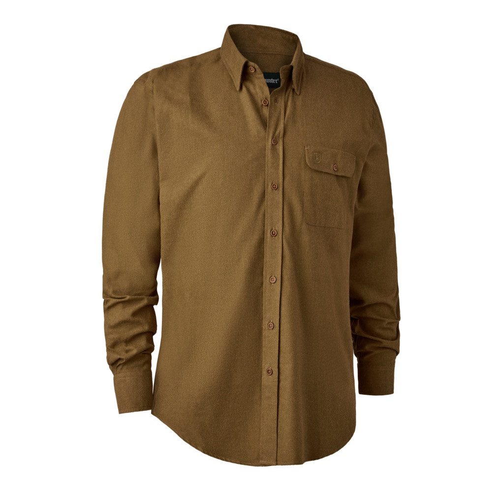 Outdoorhemd DEERHUNTER Liam Hemd OCHER BROWN EU 45/46