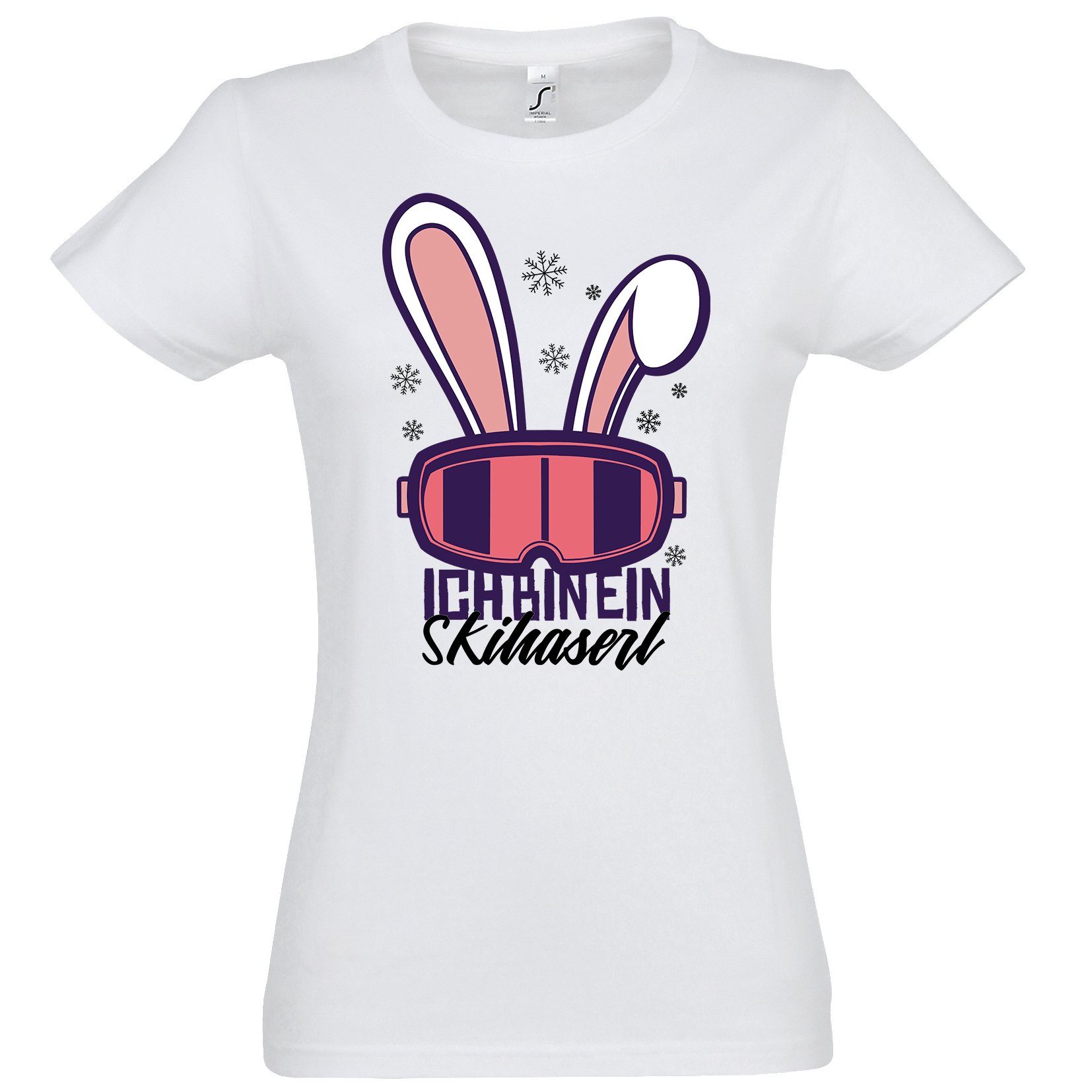 T-Shirt Ich Bin Ein Ski Haserl Damen Shirt